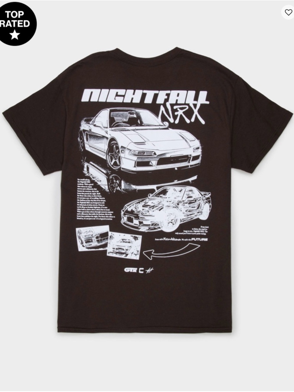 Graphic Tee in Black